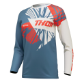 Maillot femme Thor sector split acier bleu/blanc vintage 2025