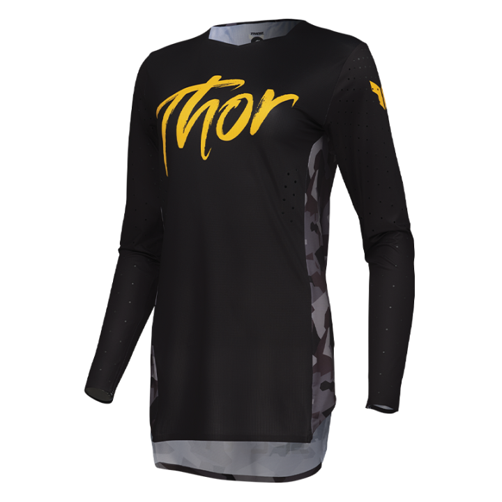 Maillot femme Thor sportmode shadow noir 2025 | Oxmoto