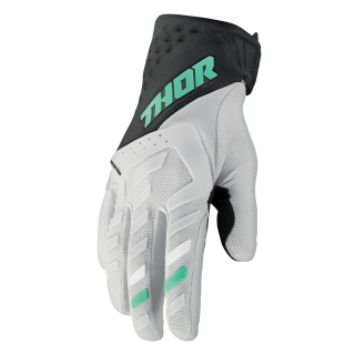Gants Thor spectrum femme noir/menthe | Oxmoto