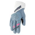 Gants Thor spectrum femme bleu/blanc | Oxmoto