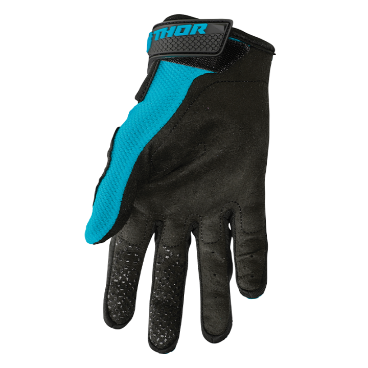 Gants Thor sector femme aqua/blanc vintage | Oxmoto