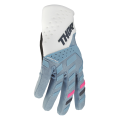 Gants Thor spectrum femme bleu/blanc | Oxmoto