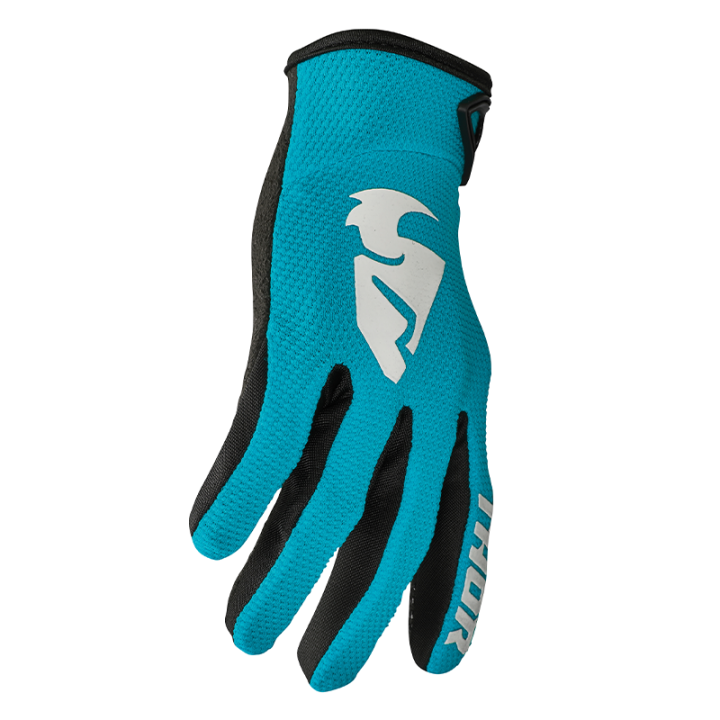 Gants Thor sector femme aqua/blanc vintage | Oxmoto