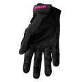 Gants Thor sector femme noir/rose | Oxmoto