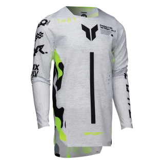 Maillot enfant Thor sportmode riot blanc/acide 2025 | Oxmoto