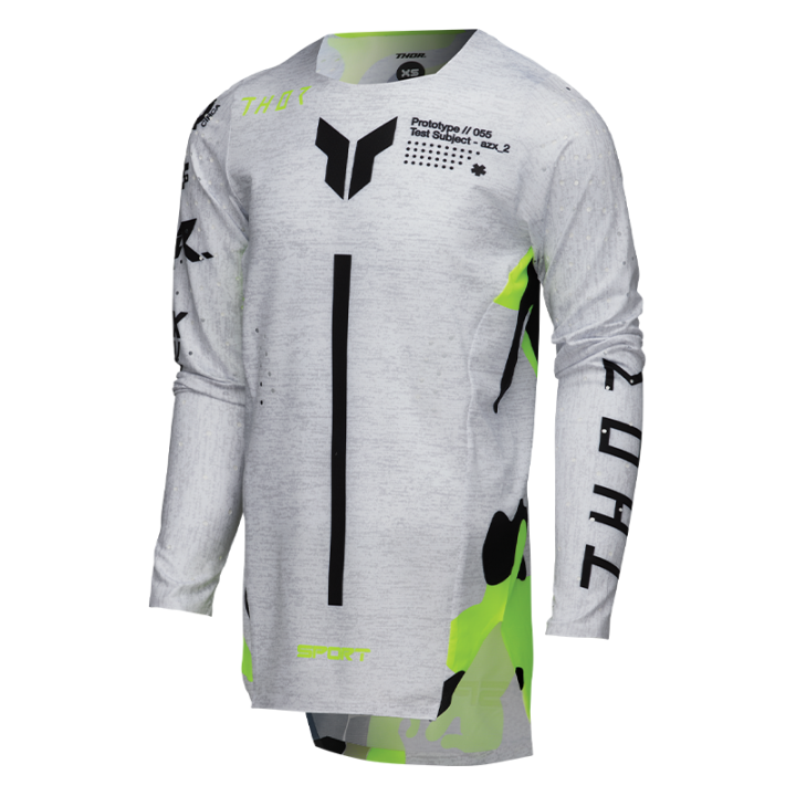 Maillot enfant Thor sportmode riot blanc/acide 2025 | Oxmoto
