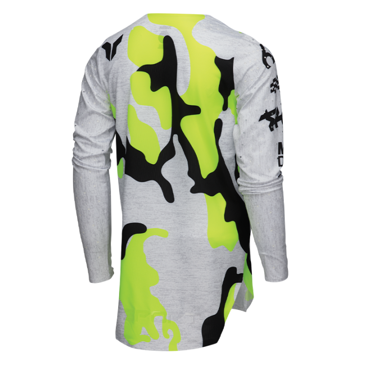 Maillot enfant Thor sportmode riot blanc/acide 2025 | Oxmoto