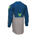 Maillot enfant Thor launchmode forge bleu 2025 | Oxmoto