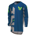 Maillot enfant Thor launchmode forge bleu 2025 | Oxmoto