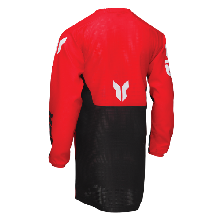 Maillot enfant Thor launchmode forge rouge 2025 | Oxmoto