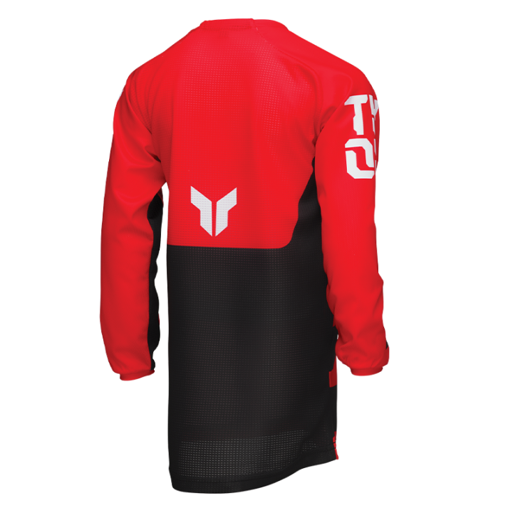 Maillot enfant Thor launchmode forge rouge 2025 | Oxmoto