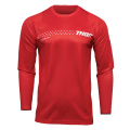 Maillot enfant Thor sector minimal rouge 2025 | Oxmoto