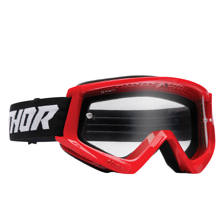 Lunettes Thor combat rouge/noir 2025 | Oxmoto