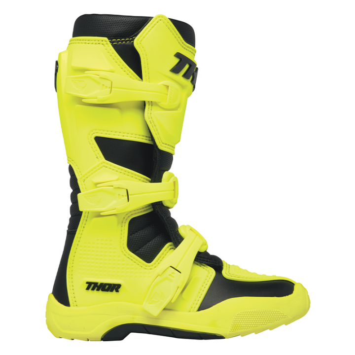 Bottes enfant Thor blitz xr acide/noir 2025 | Oxmoto