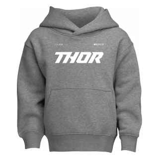 Sweet à capuche enfant Thor brave gris bruyère 2025 | Oxmoto
