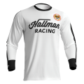 Maillot Thor hallman differ blanc/noir 2025 | Oxmoto