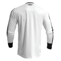 Maillot Thor hallman differ blanc/noir 2025 | Oxmoto