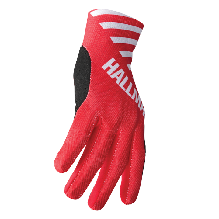 Gants Thor hallman mainstay slice blanc/rouge 2025 | Oxmoto