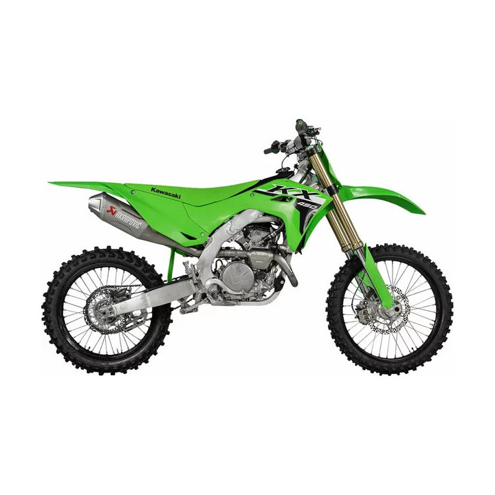 Ligne complète d'échappement Akrapovic evo titane Kawasaki 450 kx 2024