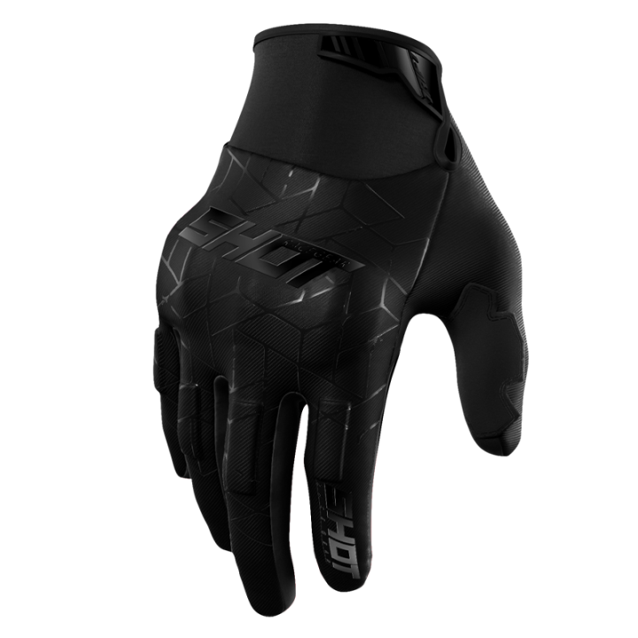 Gants SHOT drift spider noir 2026 | Oxmoto