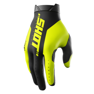 Gants SHOT lite pro jaune fluo 2026 | Oxmoto
