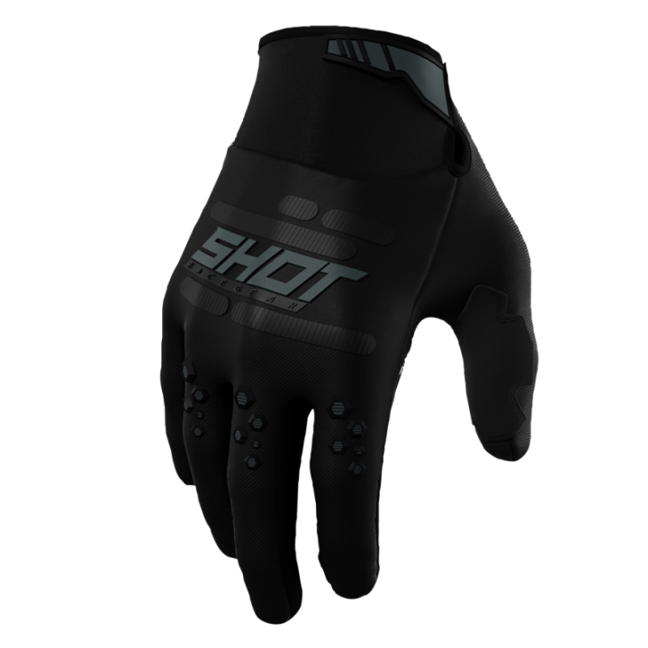 Gants SHOT vision noir 2025 | Oxmoto