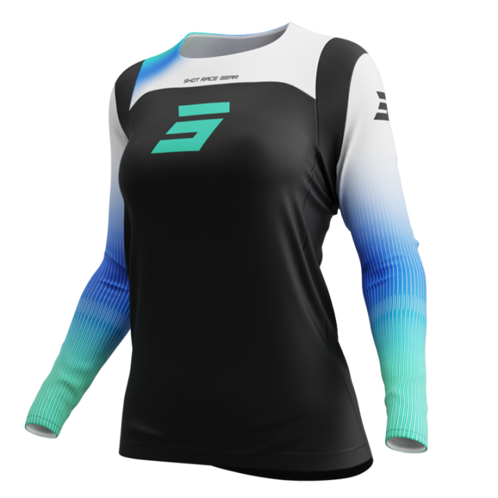 Maillot SHOT contact hera bleu 2025 | Oxmoto