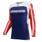 maillot shot contact mythic bleu/rouge 2025