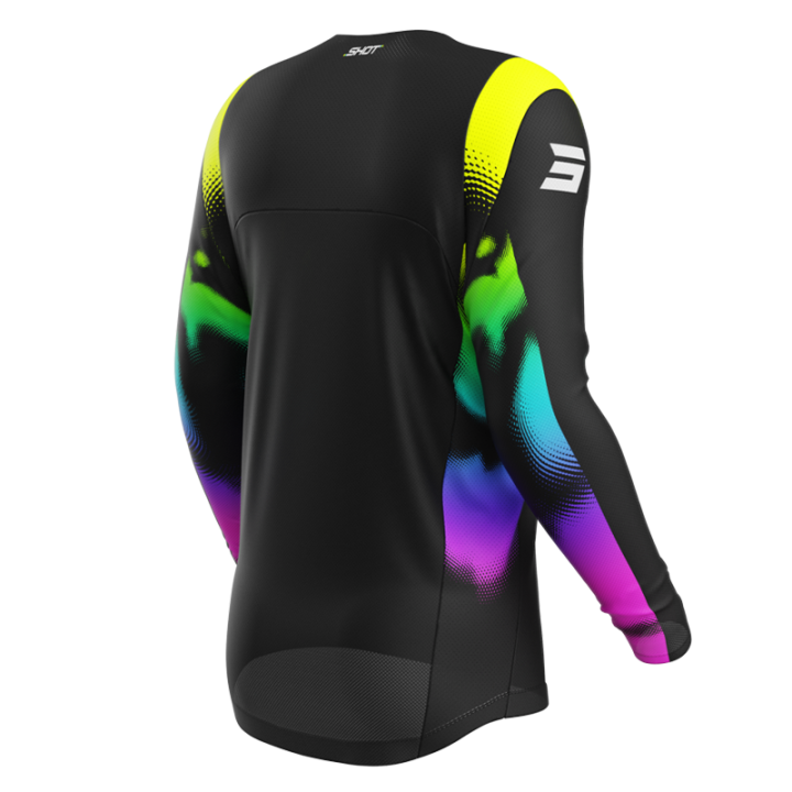 Maillot enfant SHOT contact nitro noir 2026 | Oxmoto