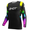 Maillot SHOT contact nitro noir 2025 | Oxmoto