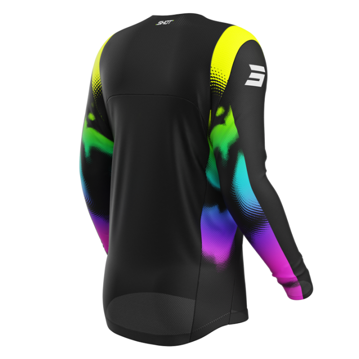 Maillot SHOT contact nitro noir 2025 | Oxmoto