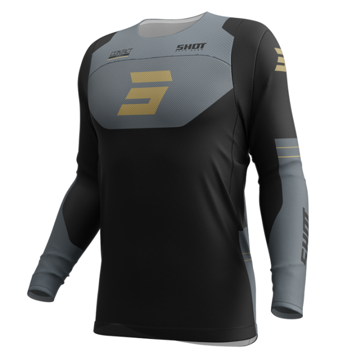 Maillot SHOT contact shield or 2025 | Oxmoto