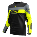 maillot shot devo league jaune fluo 2025