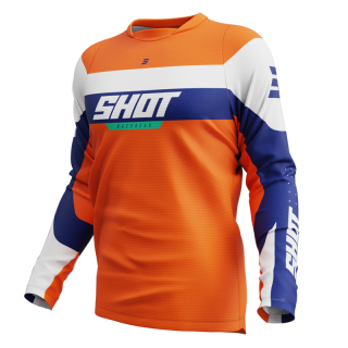 Maillot SHOT devo league orange 2025 | Oxmoto