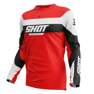 Maillot SHOT devo league rouge 2025 | Oxmoto