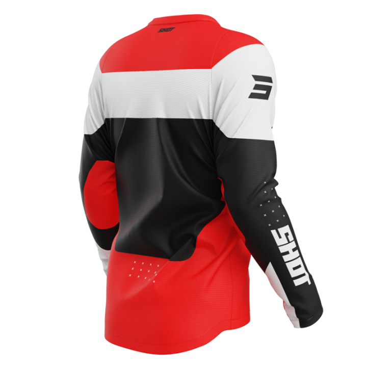 Maillot SHOT devo league rouge 2025 | Oxmoto