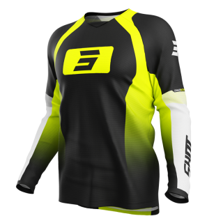 Maillot SHOT draw instinct jaune fluo 2025 | Oxmoto