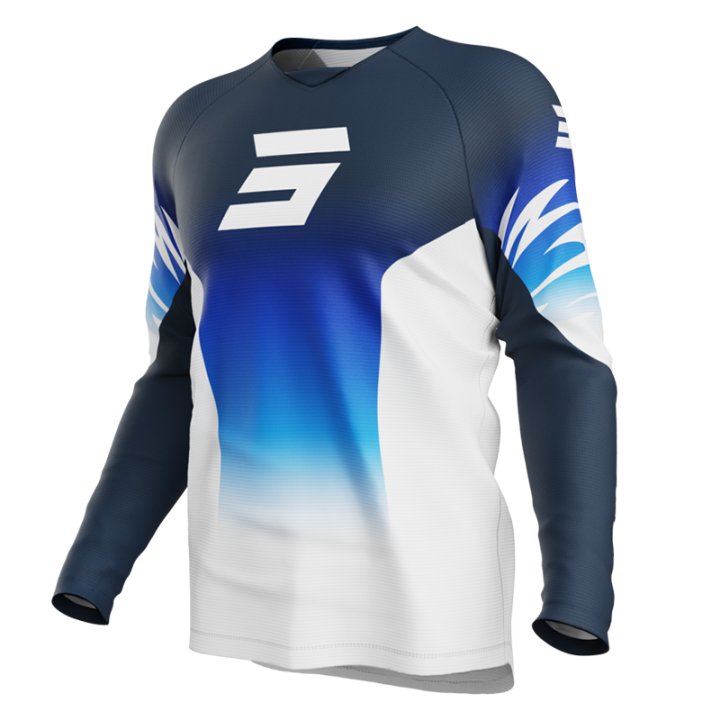 Maillot enfant SHOT draw x-trem bleu 2025 | Oxmoto