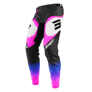 Pantalon SHOT aerolite astral bleu/rose 2025 | Oxmoto