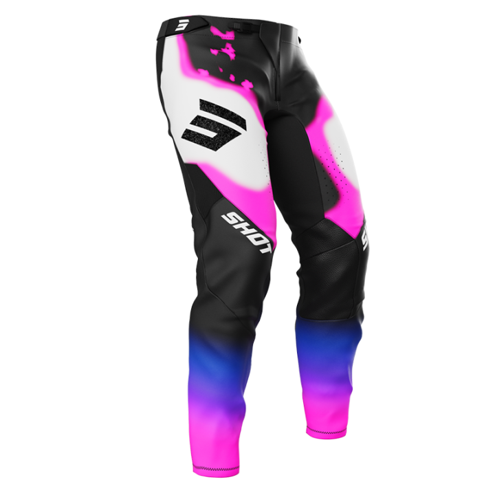 Pantalon SHOT aerolite astral bleu/rose 2025 | Oxmoto