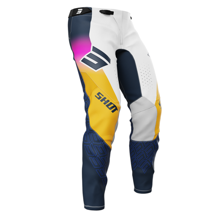 Pantalon SHOT aerolite ultra bleu/orange/rose 2025 | Oxmoto