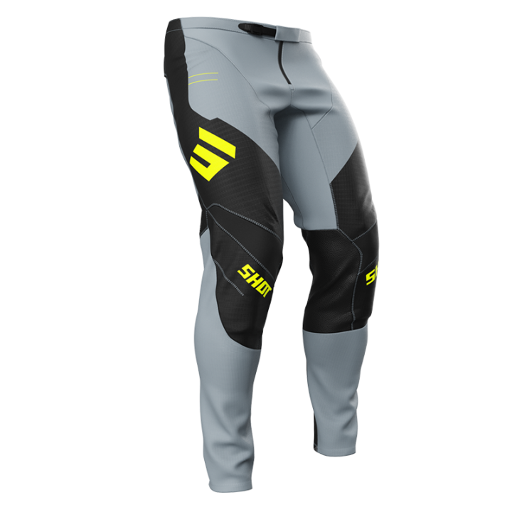 Pantalon SHOT contact shield jaune fluo 2025 | Oxmoto