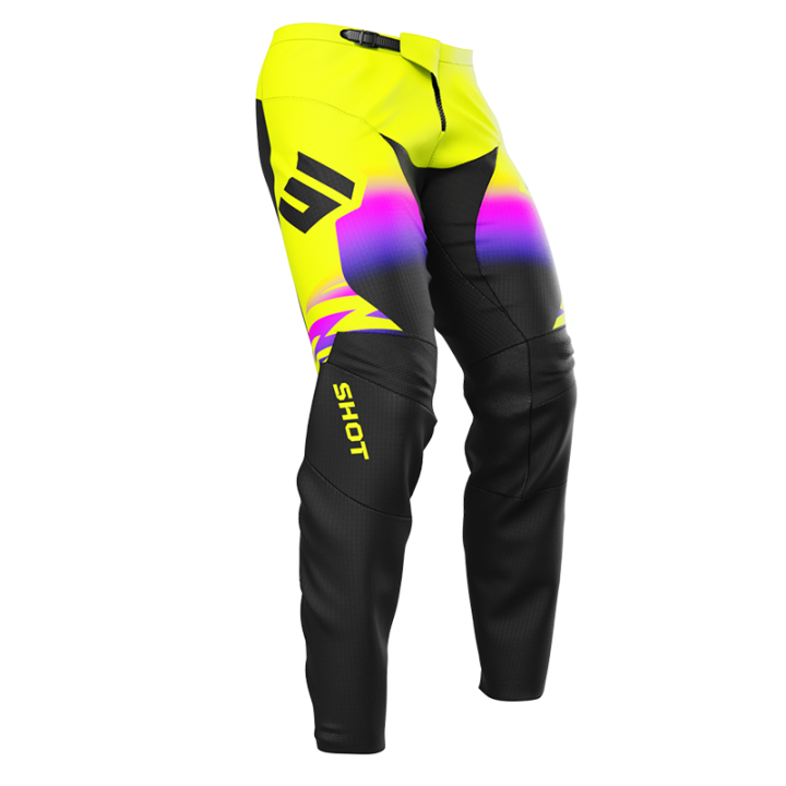 Pantalon SHOT devo x-trem jaune fluo 2025 | Oxmoto