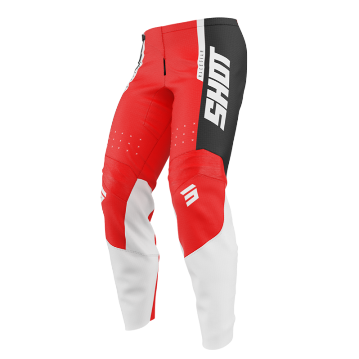 Pantalon enfant SHOT draw league rouge 2025 | Oxmoto