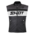 Bodywarmer SHOT lite noir/blanc 2026 | Oxmoto