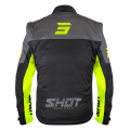Veste SHOT softshell lite noir/jaune fluo 2026 | Oxmoto