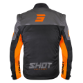 Veste SHOT softshell lite noir/orange 2026 | Oxmoto