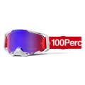 Lunettes 100% armega corbin rouge écran rouge/bleu | Oxmoto