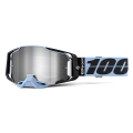 Lunettes 100% armega petros bleu écran argent | Oxmoto