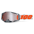 Lunettes 100% armega hiper blanc écran argent | Oxmoto